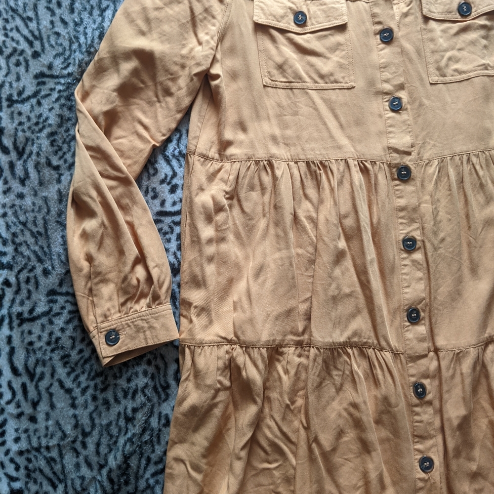 Long Sleeve Button Up Dress - Picture 7 of 11